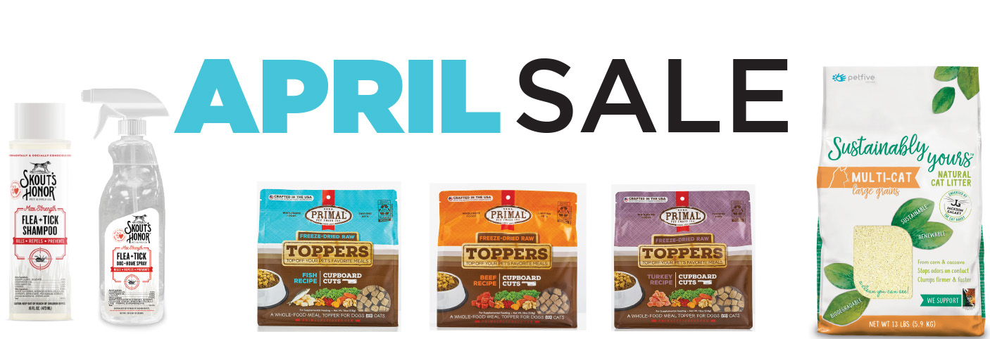 April Sale – Primal, Sustainably Yours & More!
